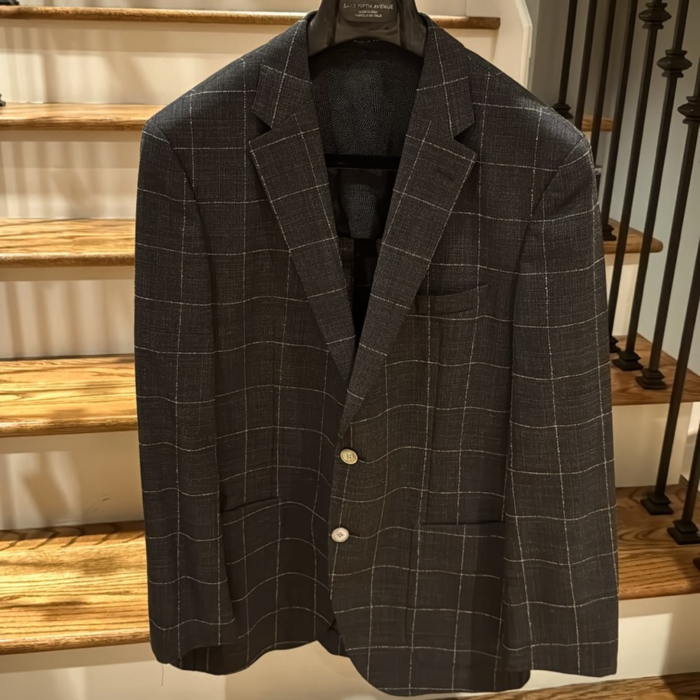 Boss Black Blazer in grey stitching